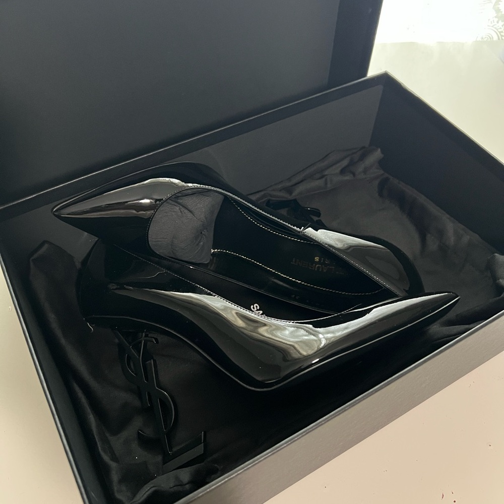 Saint Laurent Black Opyum 110 YSL Heel - Picture 2 of 6